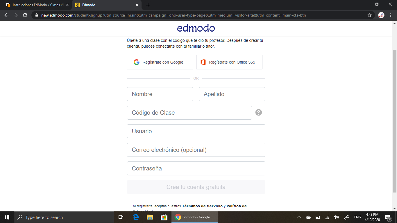 Como Crear Una Cuenta En Edmodo Para Estudiante www.asicana.org.ar