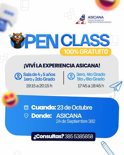 ASICANA's Open Class