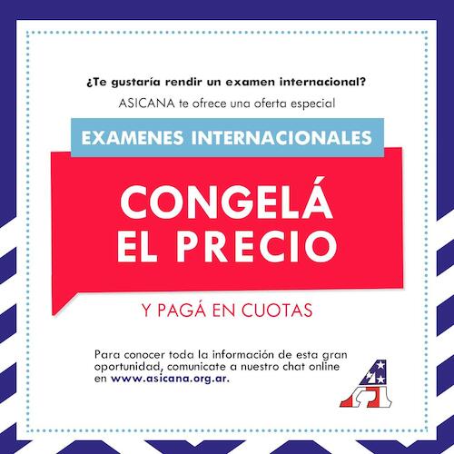 Congelá el Precio de tu Examen Internacional