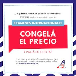 Congelá el Precio de tu Examen Internacional