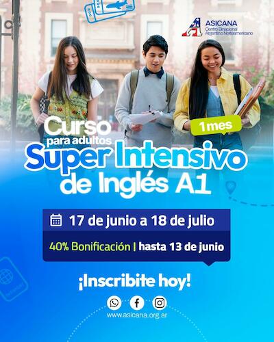 Curso Presencial Super Intensivo de Inglés A1