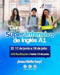 Curso Presencial Super Intensivo de Inglés A1