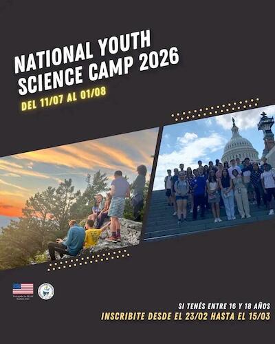 National Youth Science Camp 2026 - Convocatoria Extendida hasta el 30 de Marzo!