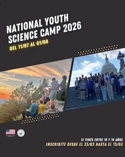 National Youth Science Camp 2026 - Convocatoria Extendida hasta el 30 de Marzo!
