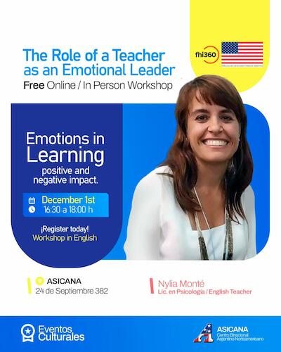 Webinar: Emotions in Learning: The Role of the Teacher as an Emotional Leader